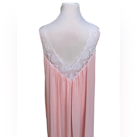 VTG Claire Sandra Lucie Ann Beverly Hills Medium Lingerie Negligée Peignoir Pink - Picture 4 of 15